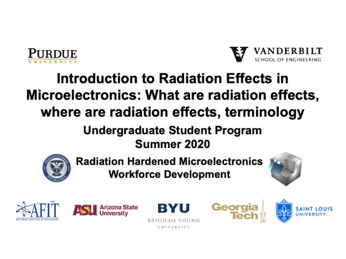 Erasmus radiation and its effects on microeletronics and photonics technologies radmep s2 1