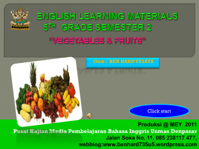 Materi bahasa inggris kelas 5 sd semester 2 kurikulum 2013