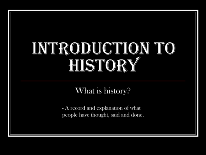 History sources introduction