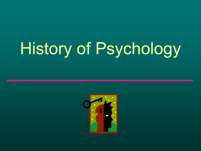 Psychology history