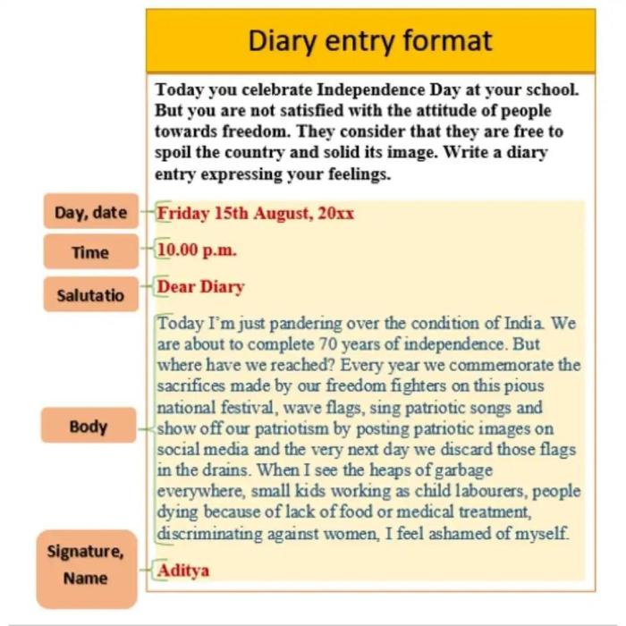 10 contoh diary bahasa inggris