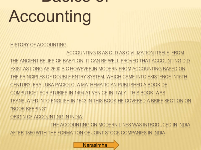 Accounting history accountants