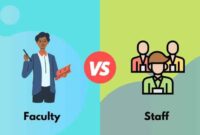 Faculty staff between difference vs differences education people