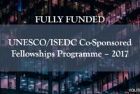 Fellowship unesco funded