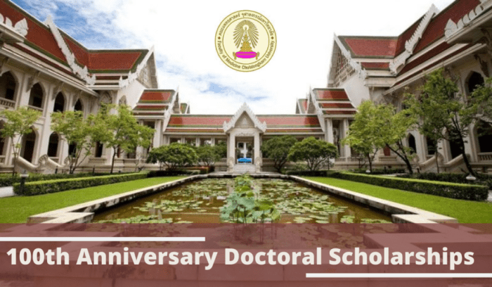 Beasiswa s2 dan s3 di chulalangkorn university thailand