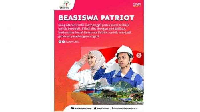 Penerimaan mahasiswa baru universitas pertamina