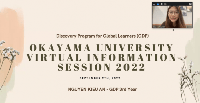 Discovery program for global learners okayama university s1 1