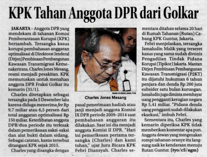 Contoh artikel politik