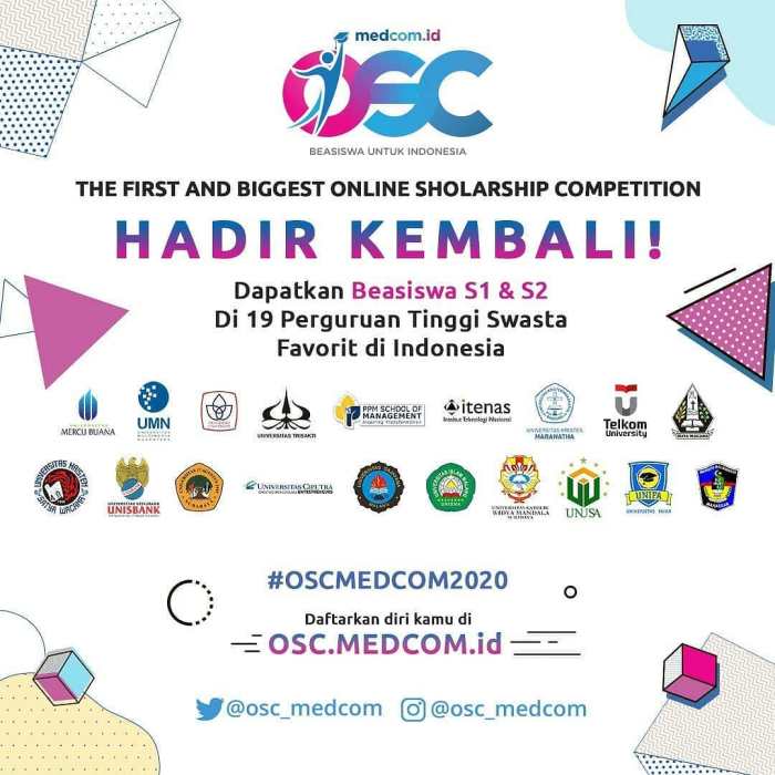 Online scholarship competition osc medcom s1 1