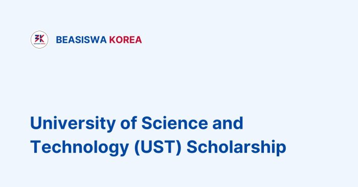 University of science and technology scholarship s2 2