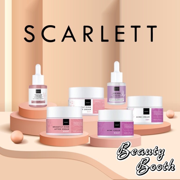 Scarlett whitening acne berjerawat kulit