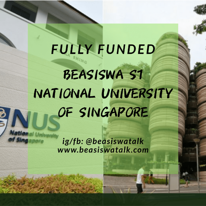 Beasiswa s1 di national university of singapore nus singapura 2