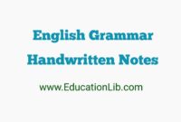 Catatan grammar bahasa inggris