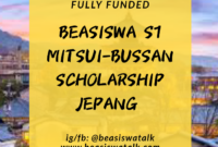 Beasiswa kuliah s1 mitsui bussan di universitas jepang