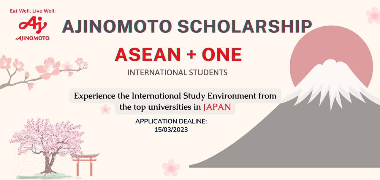 Ajinomoto scholarship 2022 s2 1