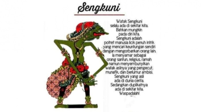 Wayang sengkuni tokoh patih abiyasa begawan cerita kurawa istana ingin ngawur puppet disimpan ketika tamu indraprasta meninggalkan sawali megah belum