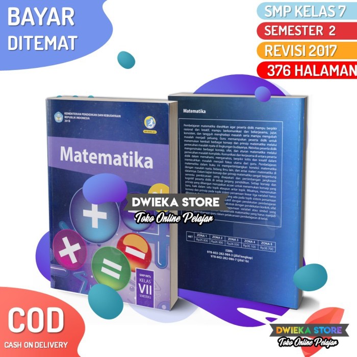 Materi matematika kelas 7 semester 2 kurikulum 2013