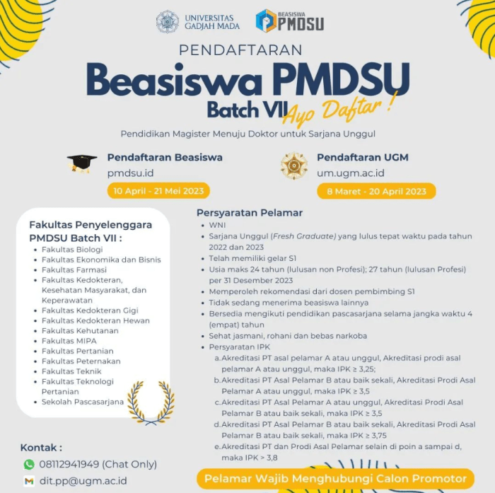 Beasiswa pmdsu dari kemenristekdikti