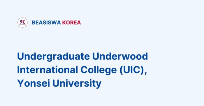 Yonsei underwood international college scholarship 1 s1 2