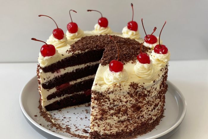 Cara membuat black forest dalam bahasa inggris