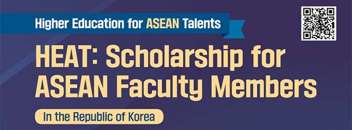 Higher education for asean talents heat scholarship opportunity for asean faculty members in the republic of korea s 3 jeonbuk national university s3 1