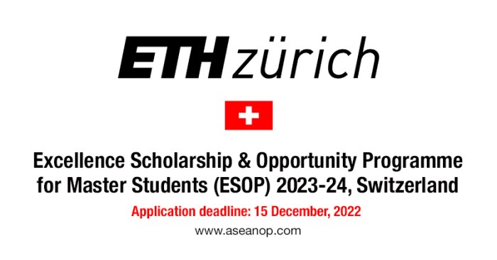 Excellence scholarship opportunity programme eth d scholarship eth zurich s2 1