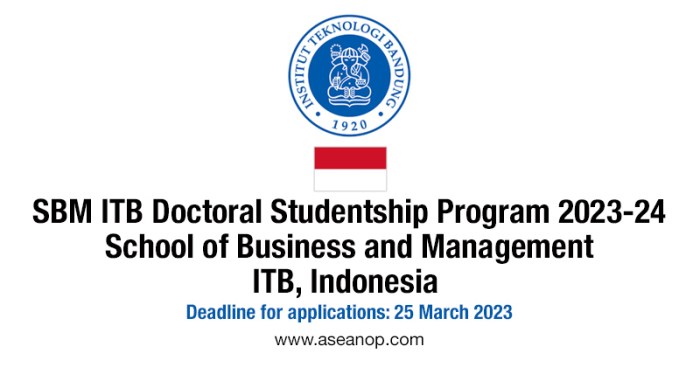 Beasiswa s3 di itb jurusan bisnis dan manajemen