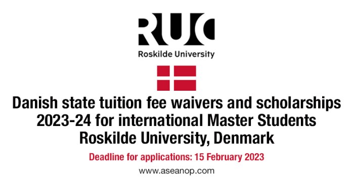 Roskilde university scholarship s2 1