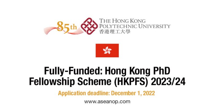 Beasiswa s3 hkpfs di hong kong