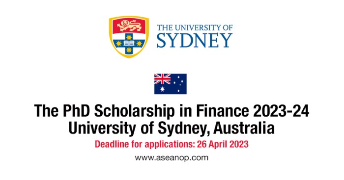 Beasiswa s2 dan s3 di university of sydney australia