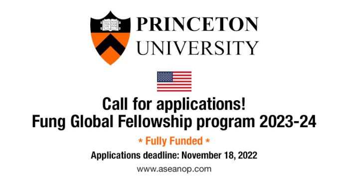 The oxford princeton global leaders fellowships programme beasiswa riset di university of oxford dan princeton university