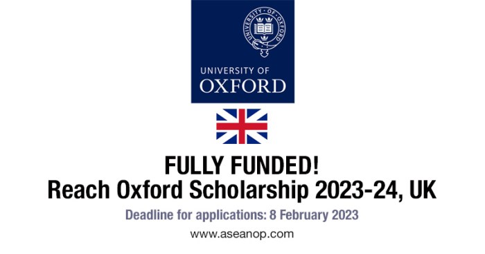 Beasiswa riset di university of oxford uk