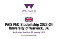 Environmental scholarship phd science 2021 warwick university