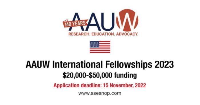 Beasiswa aauw di universitas as untuk wanita s2 s3 postdoc