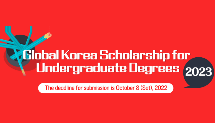 Global korea scholarship 2023 undergraduate s1 1