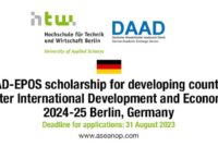 Daad epos masters program vocational education and personnel capacity building tu dresden s2 1