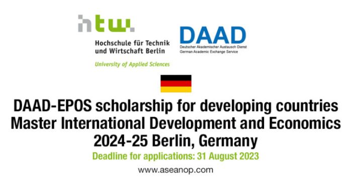 Daad epos masters programme in international and development economics mide htw berlin s2 1