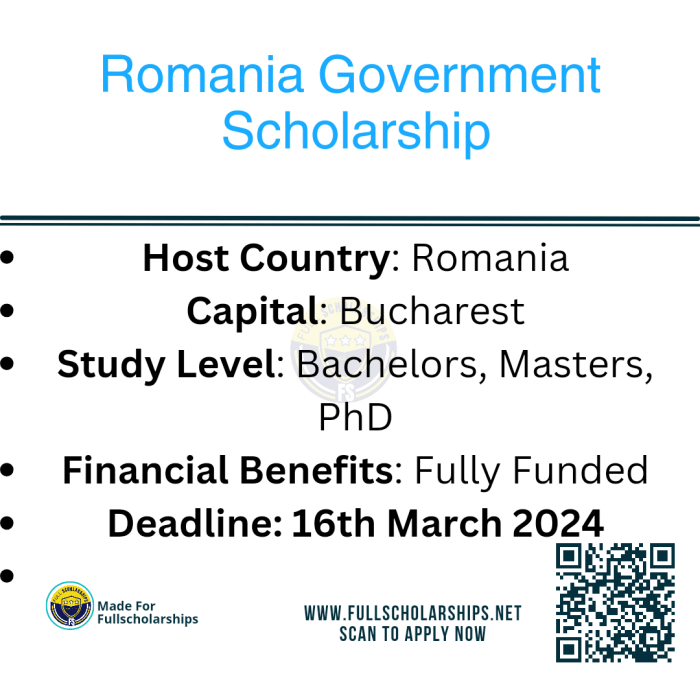 Beasiswa s1 s2 dan s3 dari pemerintah rumania 2