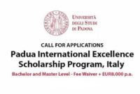 University of padua international excellence scholarship s2 1