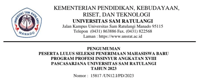 Teknik sipil universitas sam ratulangi