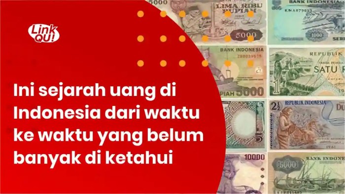 Sejarah tentang uang di indonesia