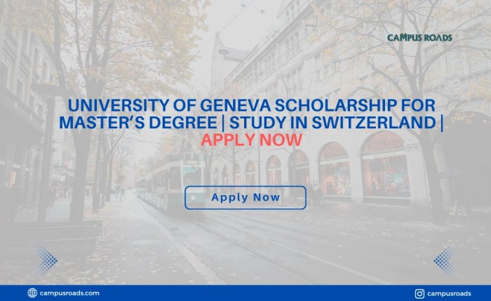 Beasiswa s2 jurusan sains di university geneva swiss