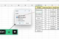 Pengertian shift cell right dalam microsoft excel