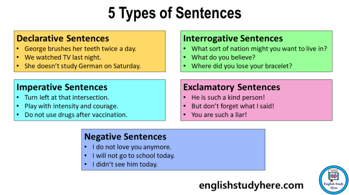 Macam macam kalimat bahasa inggris