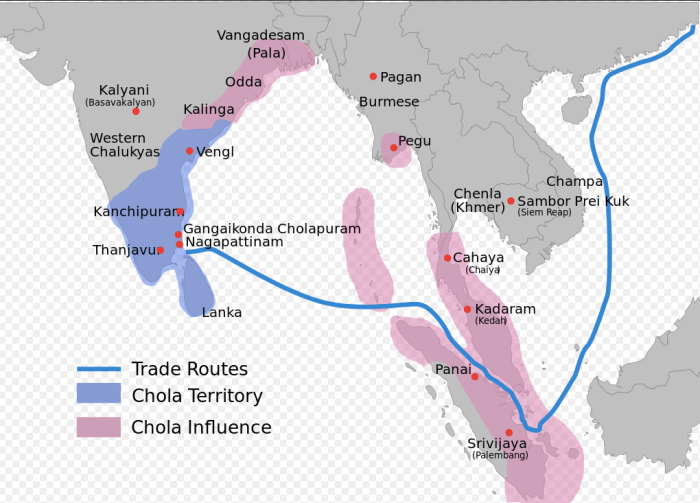 Srivijaya kingdom map world