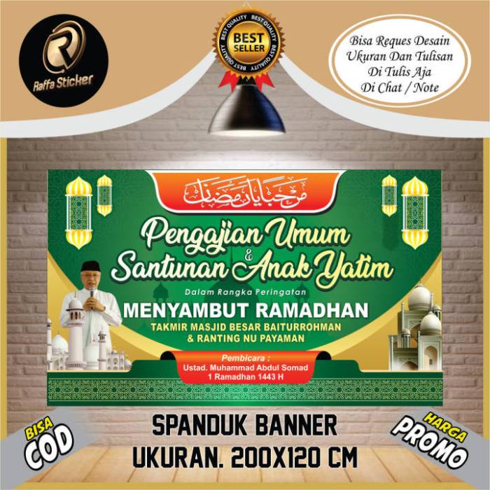 Contoh banner pengajian tema al quran