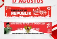 Contoh banner 17 agustus tema kerja dan energi