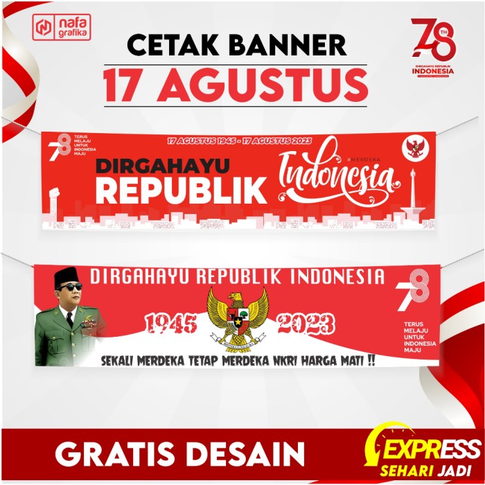 Contoh banner 17 agustus tema kerja dan energi