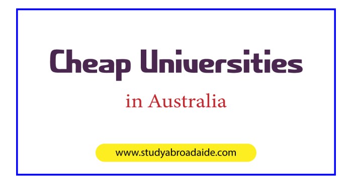 Universitas di australia yang murah