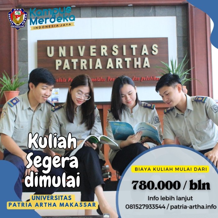 Akreditasi universitas patria artha makassar